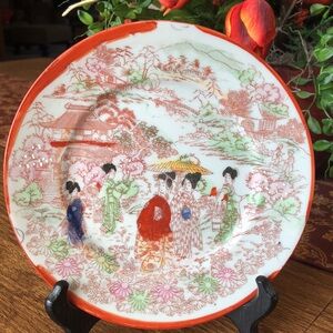 Antique Nippon Porcelain Collectible Plate Handcrafted in JAPAN
Geisha Girls
